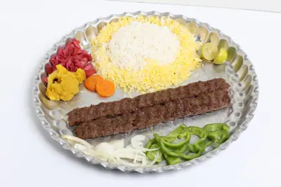 چلو کباب کوبیده