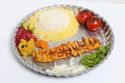 چلو جوجه زعفرانی